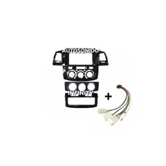 TOYOTA - Bisel Adaptador Radio Hilux 2008 9 Pulgadas + Arnes