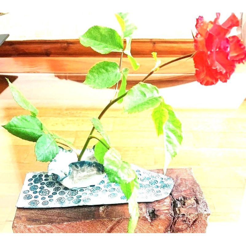 GOIC DISEÑOS - base para flor tipo ikebana diseño exclusivo hecho a mano