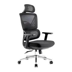 GENERICO - Silla De Oficina Negro Ergonómica Ajustable