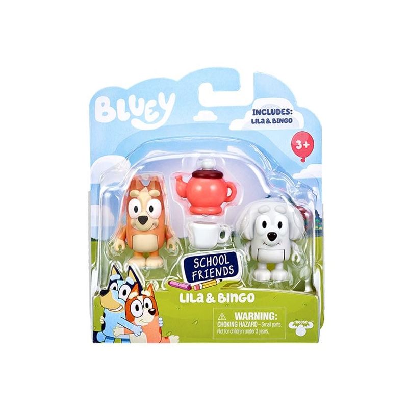 BLUEY - Bluey Figuras Lila Y Bingo School Friends