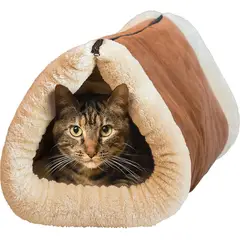 GENERICO - Cama Tunel Polar Para Gatos 2 En 1 Mascotas Lavable Termica