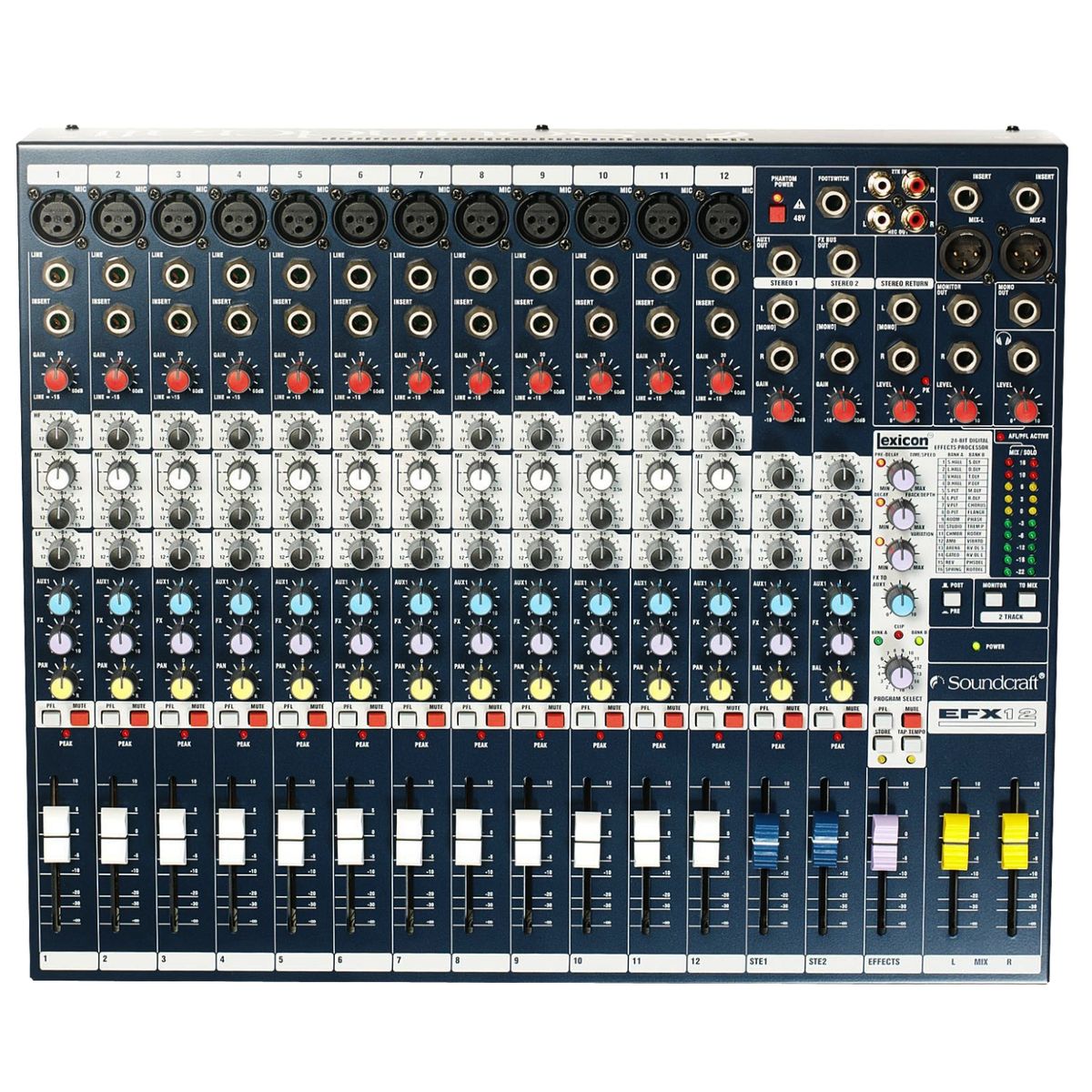 SOUNDCRAFT - Mixer Mezclador Análogo Profesional Soundcraft EFX 12