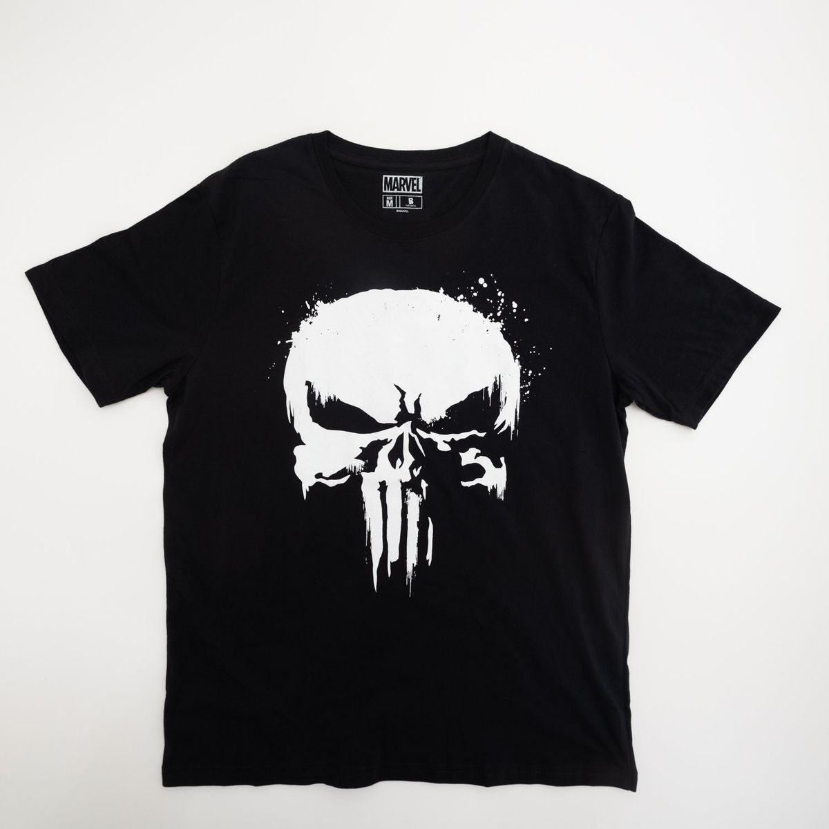MARVEL - Polera Mc Hombre Calavera Charcoal Marvel