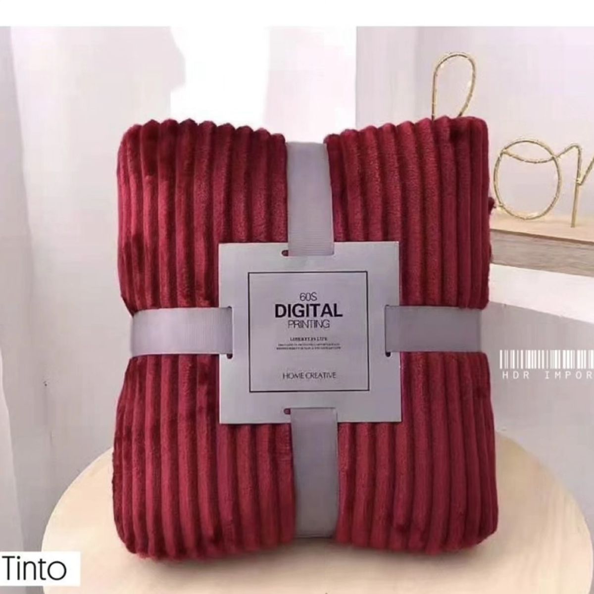 GENERICO - MANTA PLUSH UNICOLOR COLORES LISO BURDEO 2 PLAZAS 200X240CM WYN