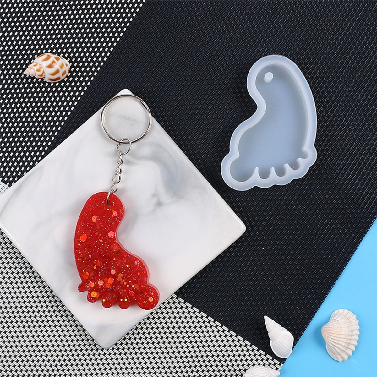 GENERICO - Molde Silicona Piecito Bebe Pie Baby Llaveros Resina Epóxica