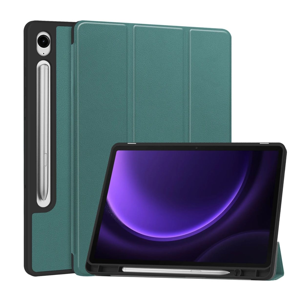 GENERICO - Carcasa Funda Para Samsung Galaxy Tab S10 Fe / S9 Fe 11 Verde