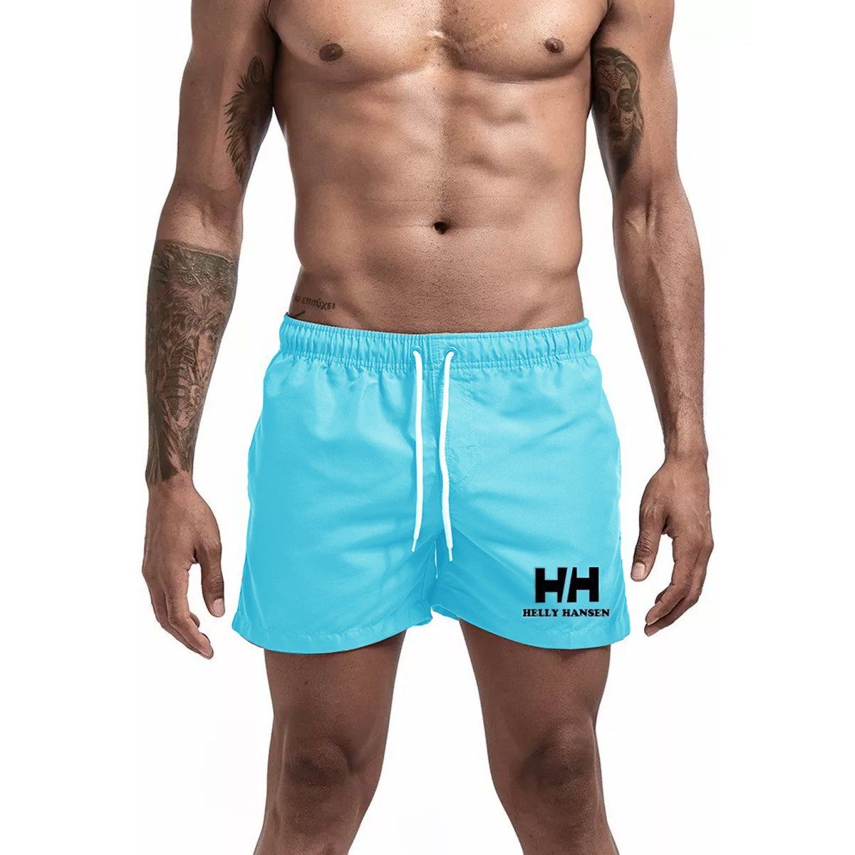 EDWINAYY - Short Deportivo Corto Hombre Bolsillo Cierre Pantalones Playa