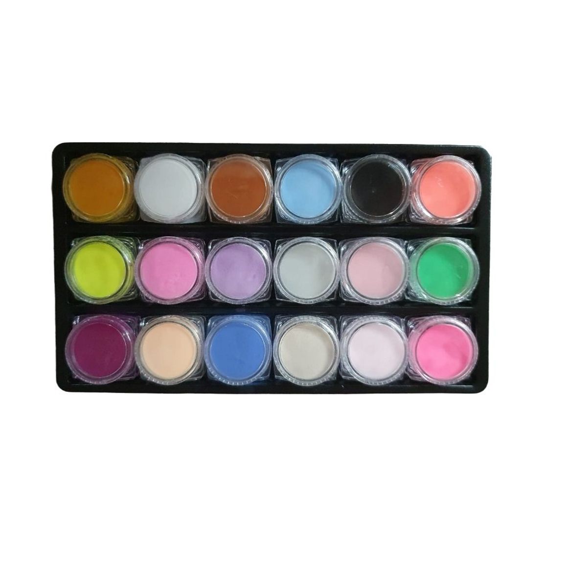 GENERICO - Set de polvos acrílico 18 colores, manicure