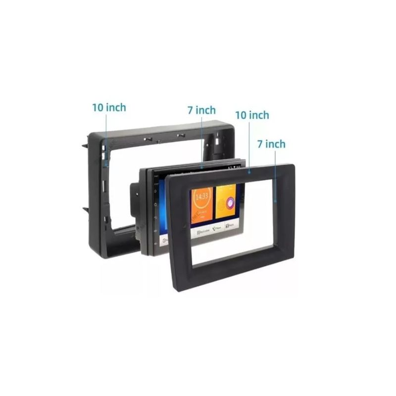 GENERICO - Bisel Adaptador Radio Reductor De 10 A 7 Pulgadas O 2din