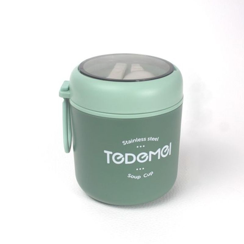 GENERICO - Taper Para Comida Reutilizable Fuente Colacion Niños 530ml Verde