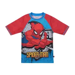 DISNEY - Traje de Baño Niño Polera UV50+ Spiderman Marvel