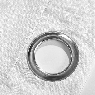 Imagen 2 del producto Visillo blanco translucido con argollas 2 Paños por juego 140x220