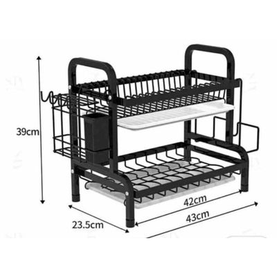 Imagen 2 del producto ESCURRIDOR O ORGANIZADOR DE PLATOS 2 NIVELES FIERRO CROMADO