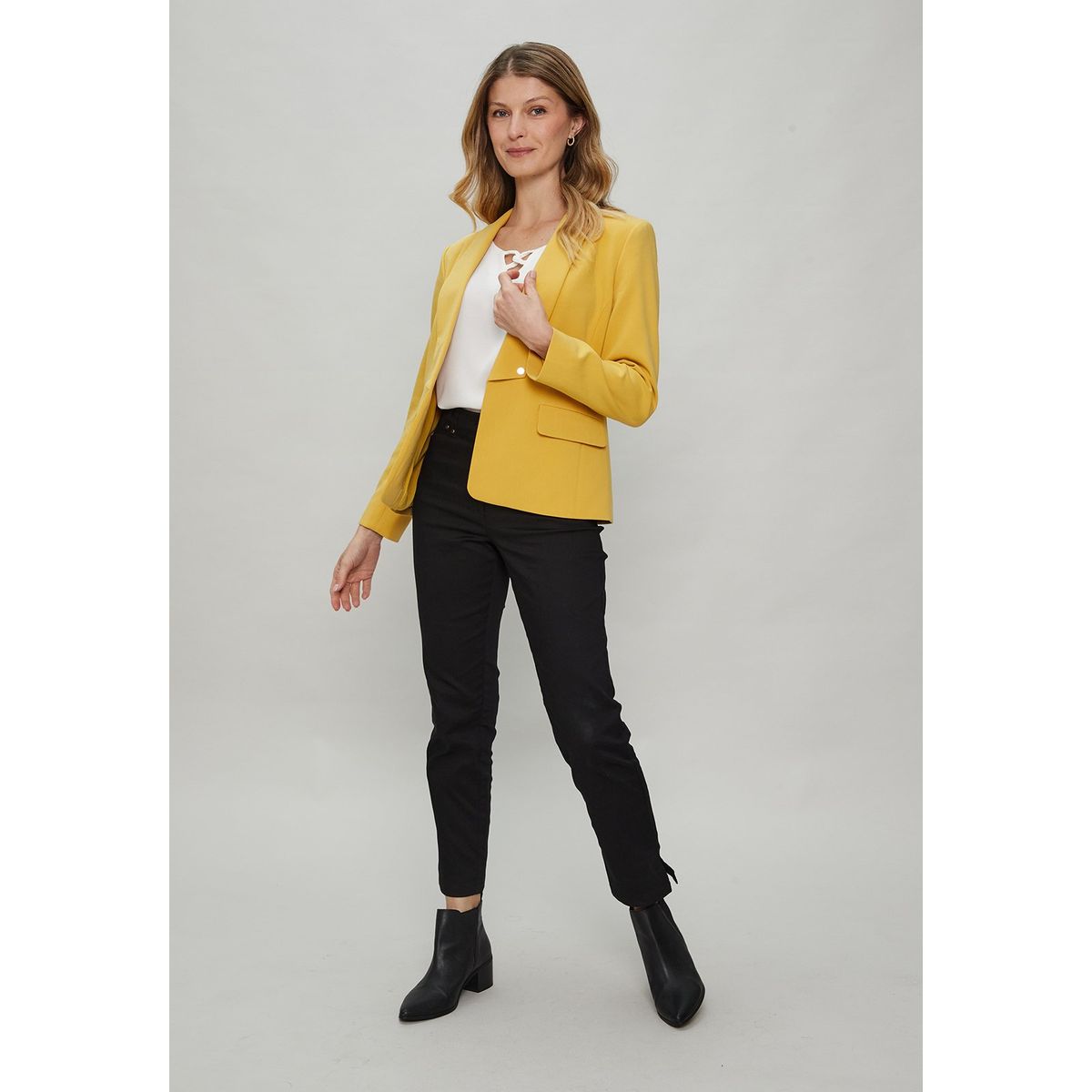 MA GRIFFE - Blazer Mostaza Mujer Magriffe