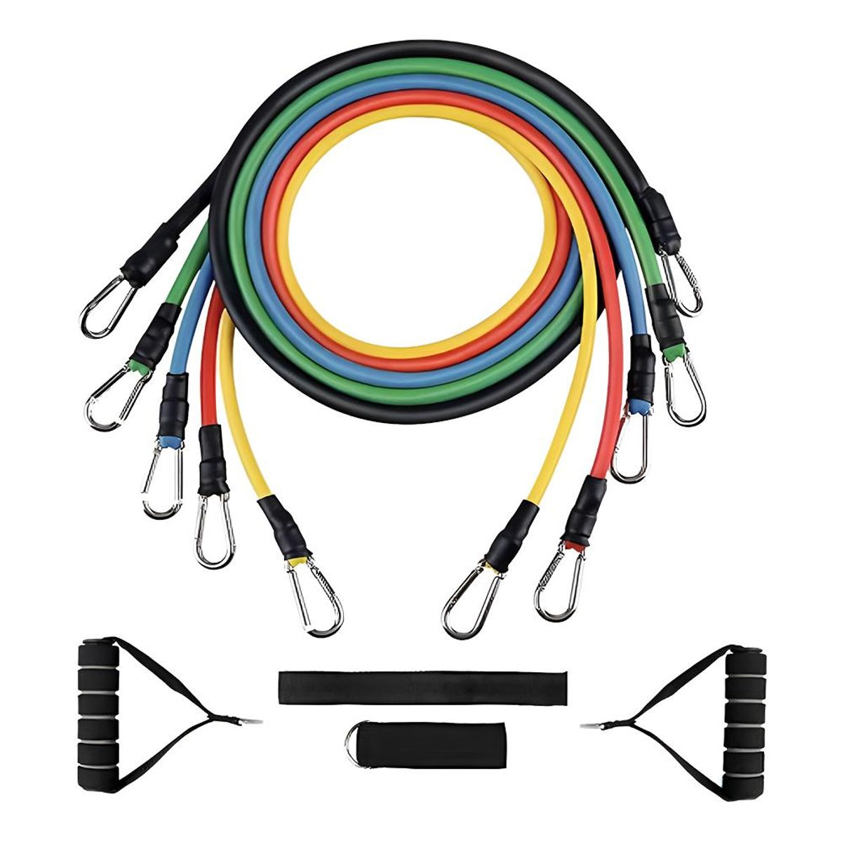 AK SPORT - Set De 5 Bandas Elásticas Colores Tubulares Ak sport