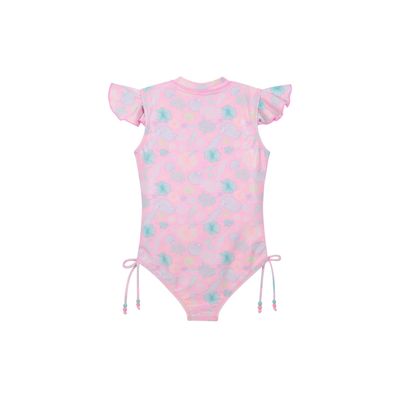 Imagen 2 del producto Traje de Baño Niña Manga Corta UV30+ Coral