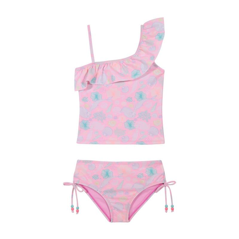 H2O WEAR - Traje de Baño Niña Tankini UV30+ Un hombro H2O Wear H2O WEAR