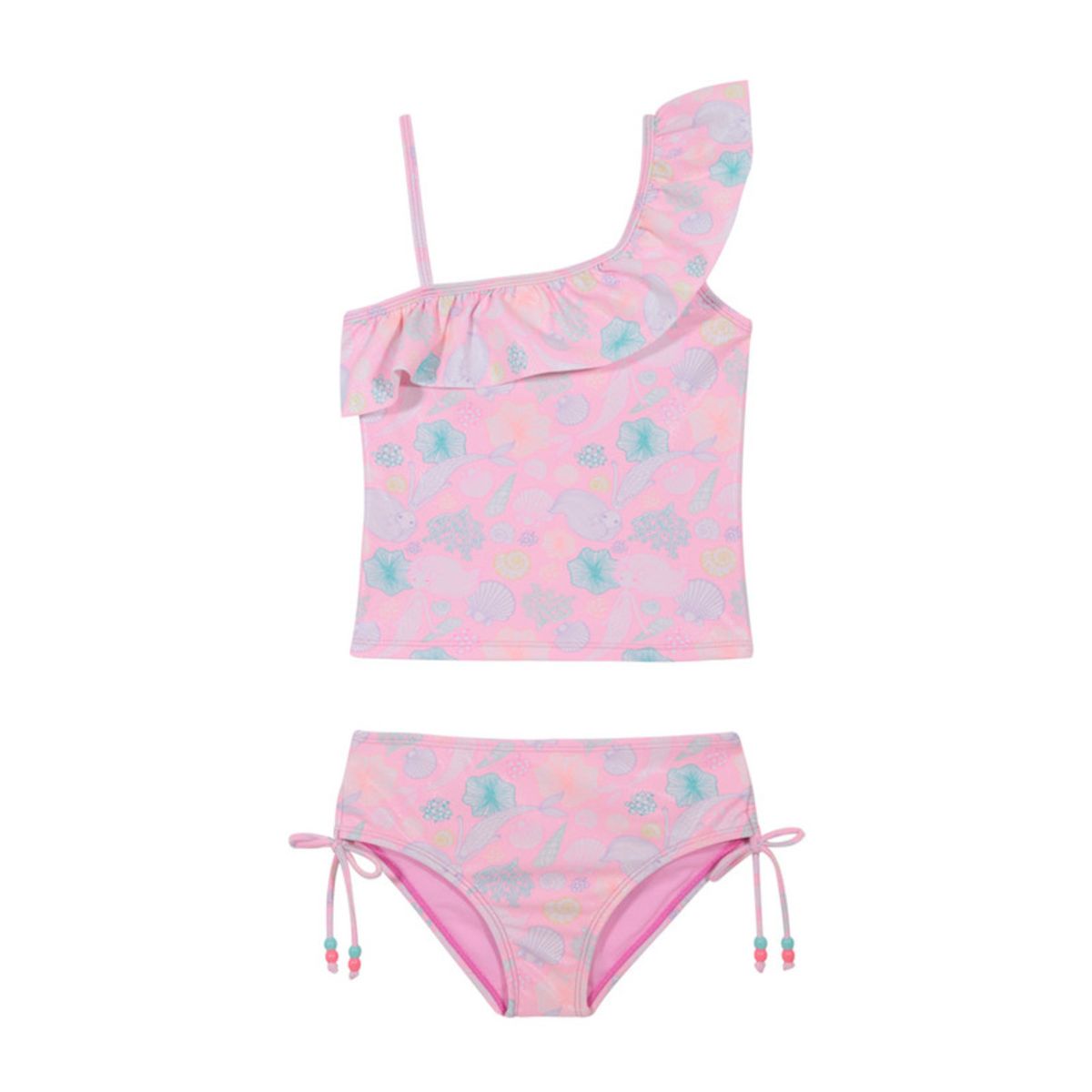 H2O WEAR - Traje de Baño Niña Tankini UV30+ Un hombro H2O Wear H2O WEAR