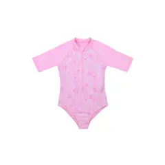 H2O WEAR - Traje de Baño Niña Manga Larga UV30+ Fucsia