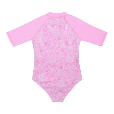 Imagen 2 del producto Traje de Baño Niña Manga Larga UV30+ Fucsia