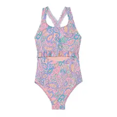 H2O WEAR - Traje de Baño Niña Cut Out UV30+ Folia Dorada