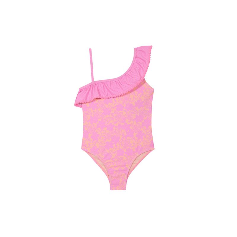 H2O WEAR - Traje de Baño Niña Un Hombro UV30+ Pompom H2O Wear Rosa H2O WEAR