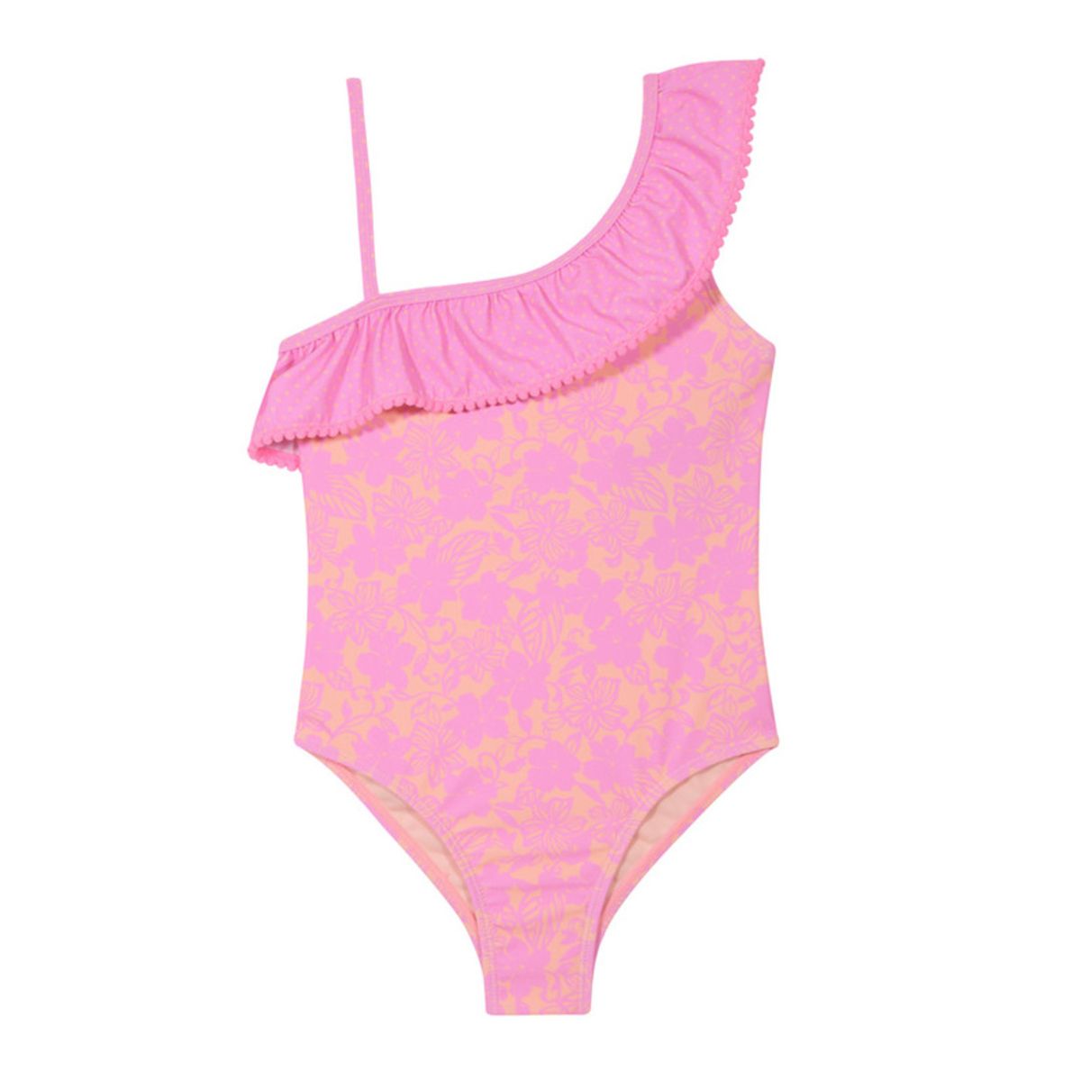 H2O WEAR - Traje de Baño Niña Un Hombro UV30+ Pompom H2O Wear Rosa H2O WEAR