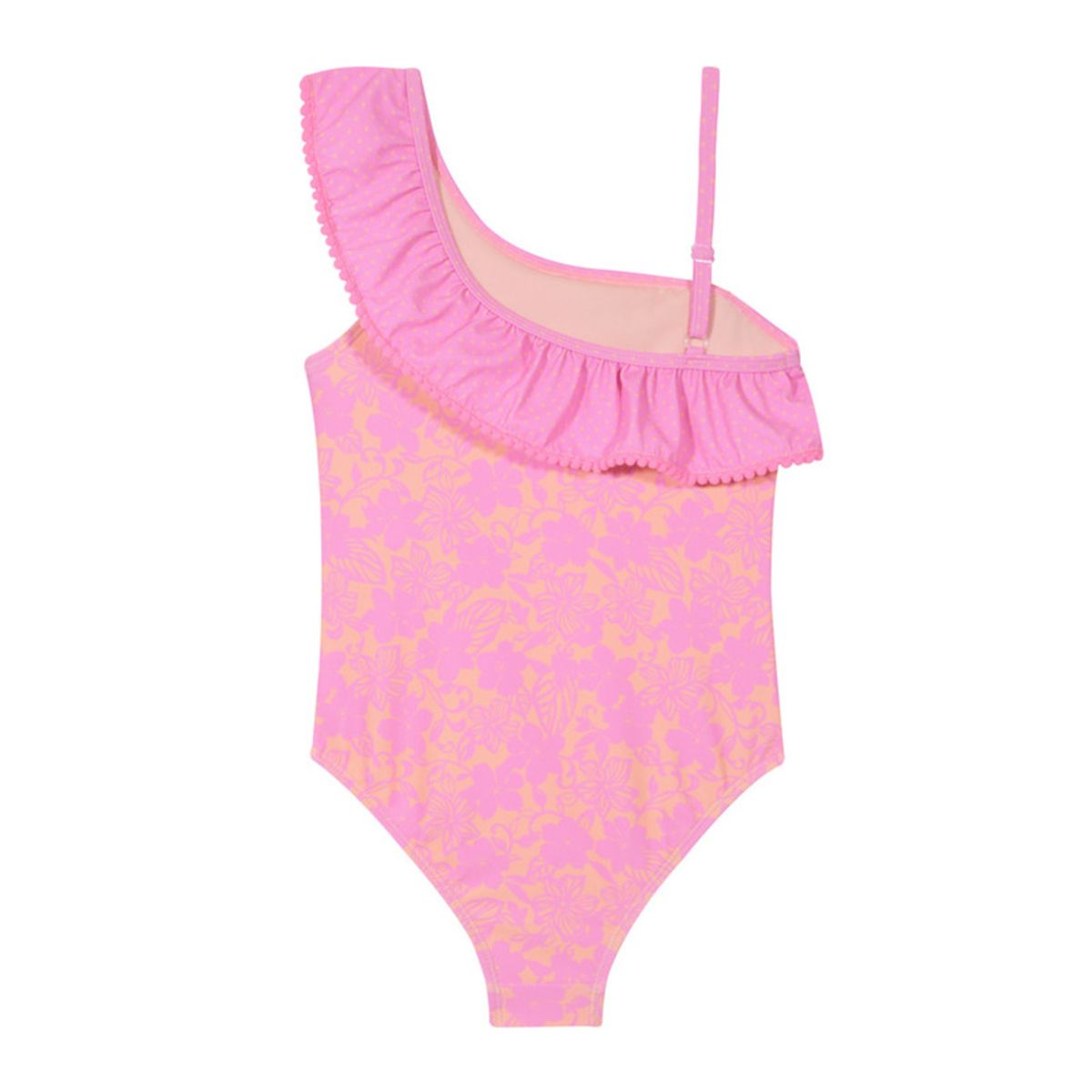 H2O WEAR - Traje de Baño Niña Un Hombro UV30+ Pompom H2O Wear Rosa H2O WEAR