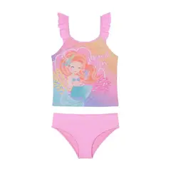 H2O WEAR - Traje de Baño Niña Tankini UV30+ Rosado