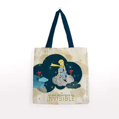 GENERICO - Bolsa Algodón Mediana El Principito y la Rosa en las Nubes