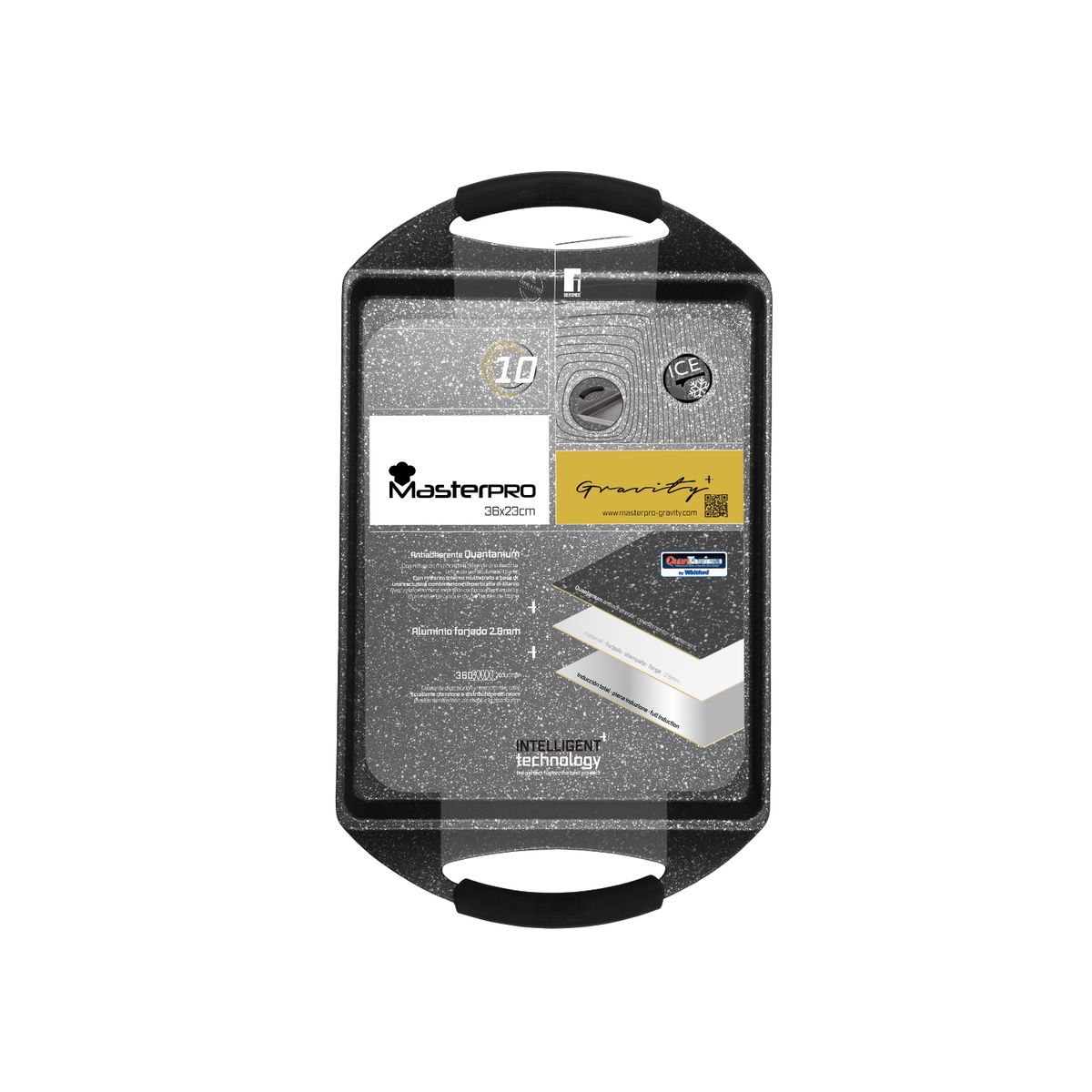 BERGNER - PLANCHA 36CM ALUMINIO FORJADO GRAVITY