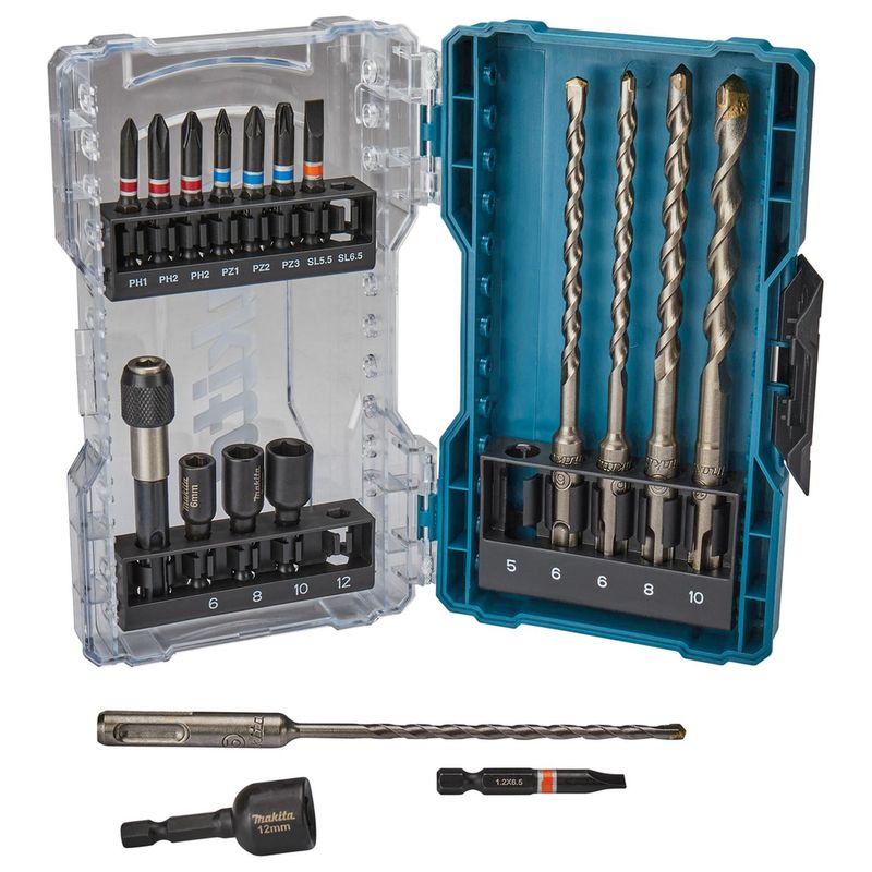 MAKITA - Set Brocas SDS-Plus Y Puntas 18 Pzas - Makita