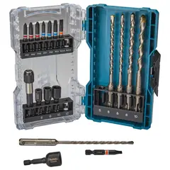 MAKITA - Set Brocas SDS-Plus Y Puntas 18 Pzas -