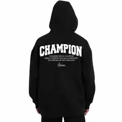 ADEMAN - Poleron canguro edition Champion Black- edicion limitada