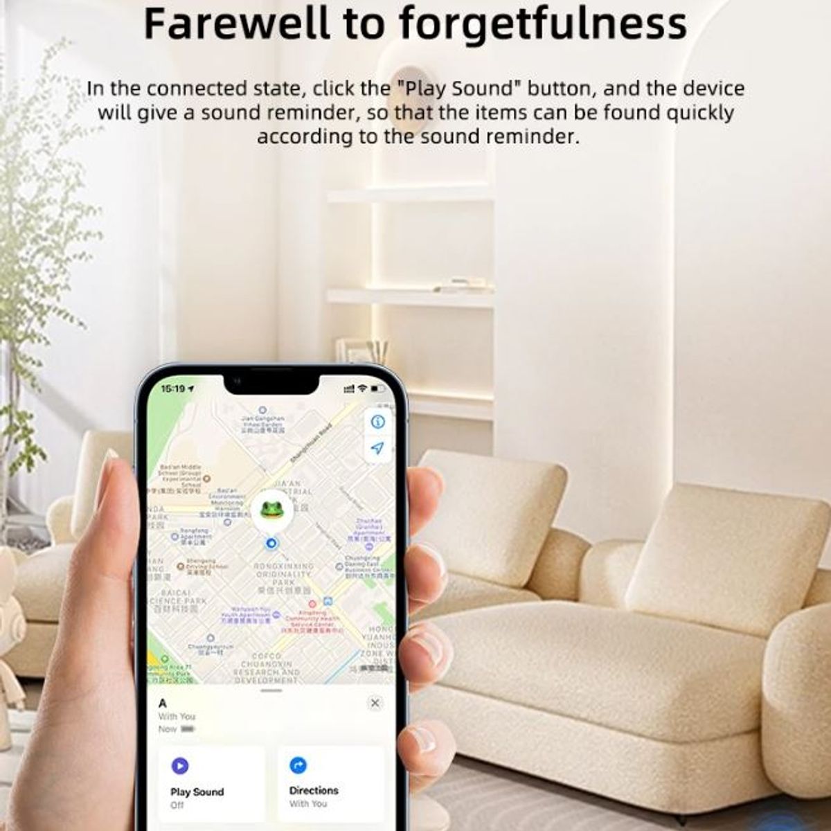 GENERICO - Rastreador Llavero Localizador Tipo Airtag Para iPhone y iPad