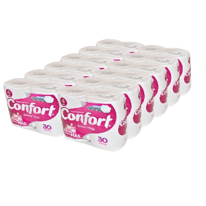 CONFORT - PAPEL CONFORT 30 MTS 48 ROLLOS