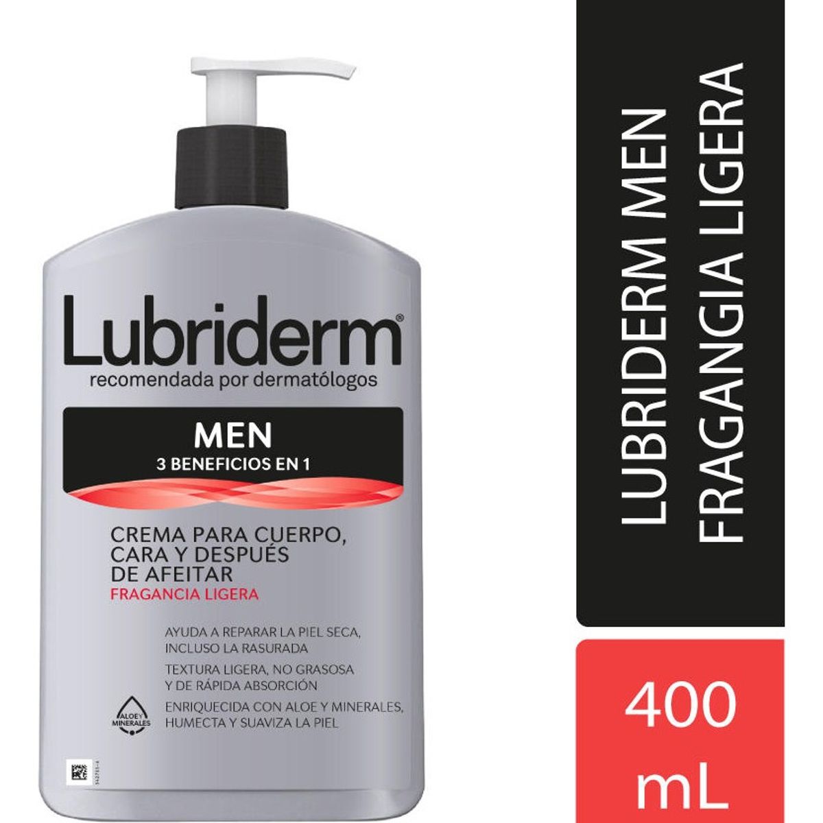 LUBRIDERM - Lubriderm Men 3 En 1 X 400 Ml