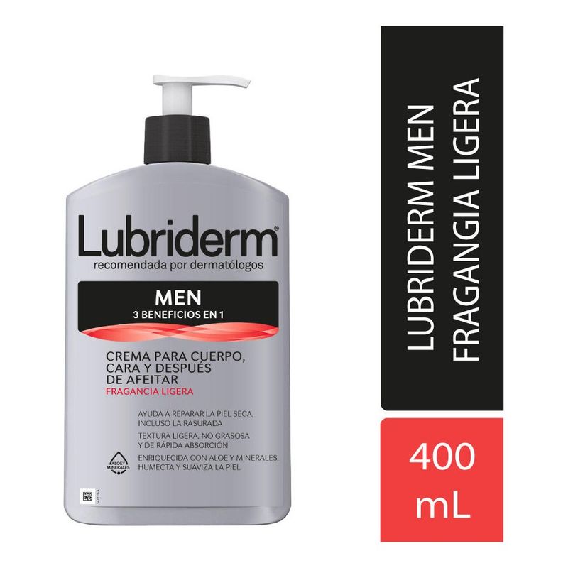 LUBRIDERM - Lubriderm Men 3 En 1 X 400 Ml