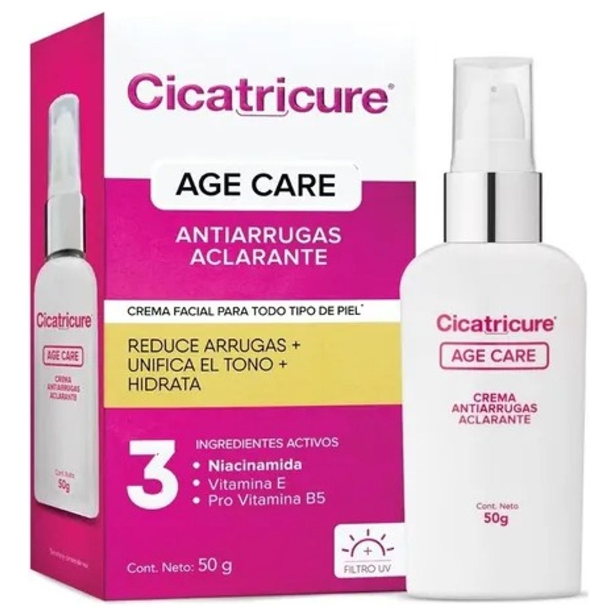 GENOMMA LAB - Cicatricure Age Care Crema Antiarrugas Aclarante 50g.-
