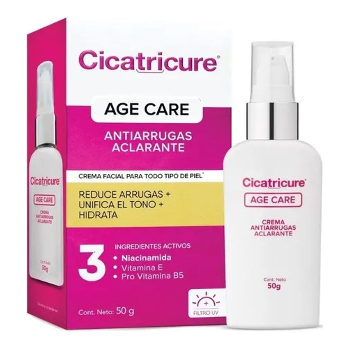 GENOMMA LAB - Cicatricure Age Care Crema Antiarrugas Aclarante 50g.-
