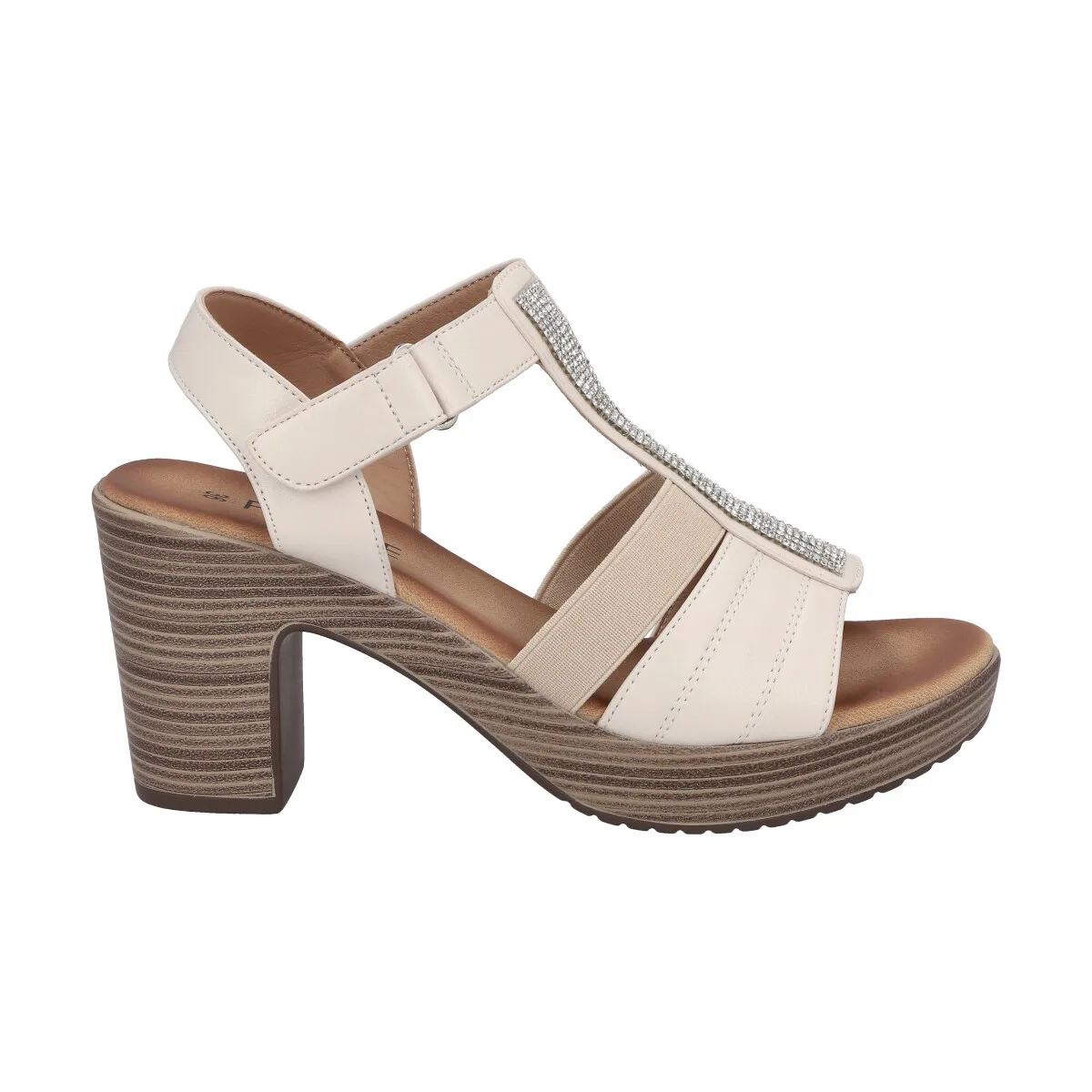 POLICE - Sandalia  Mujer Blanco Taco Medio Trini  Police