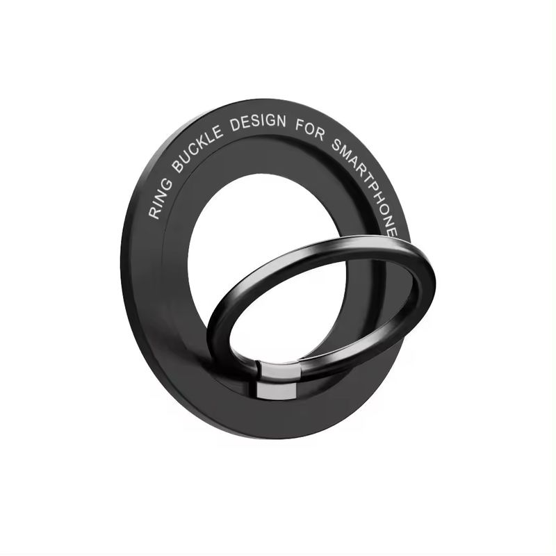GENERICO - Soporte Anillo Para iPhone Compatible Magsafe Negro