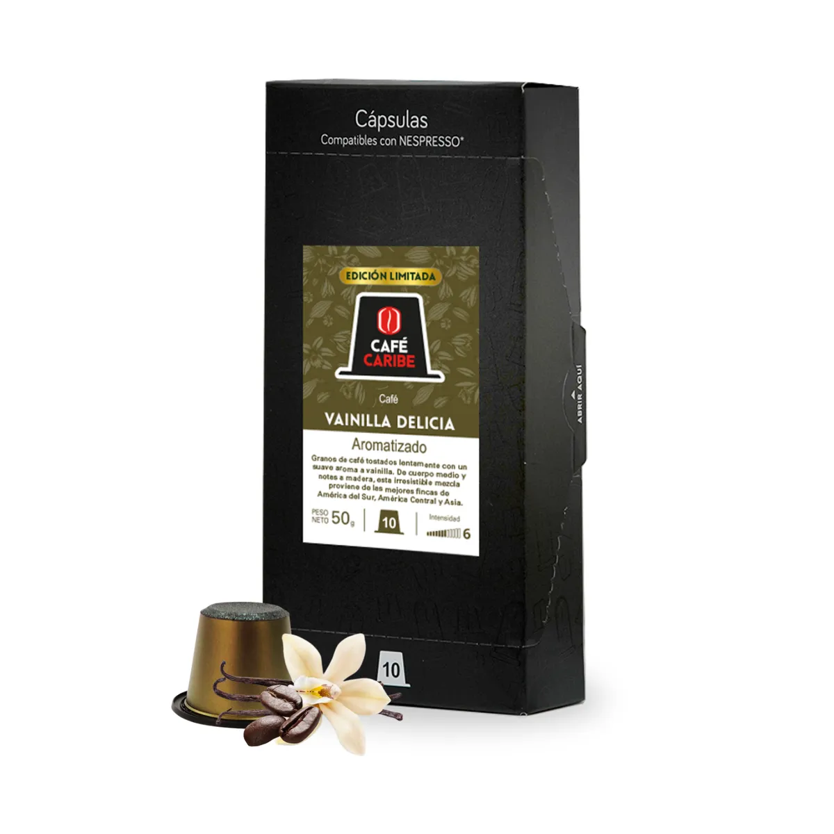 CAFE CARIBE - Mix Café Aromatizado 80 cápsulas compatibles con Nespresso