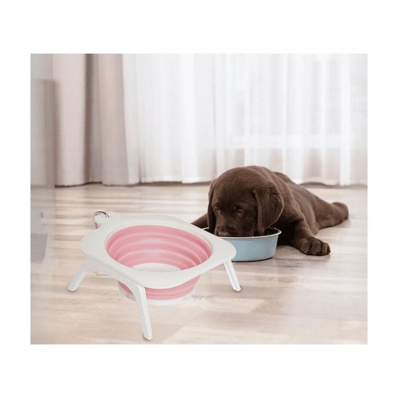 GENERICO - Plato Bowl Cuenco Portable En Altura Viajes Perro Mascotas