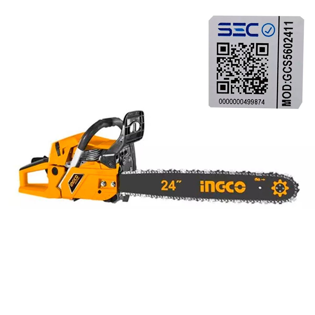 INGCO - Motosierra Bencinera 62cc 24kw 24puLG Ingco Gcs5602411