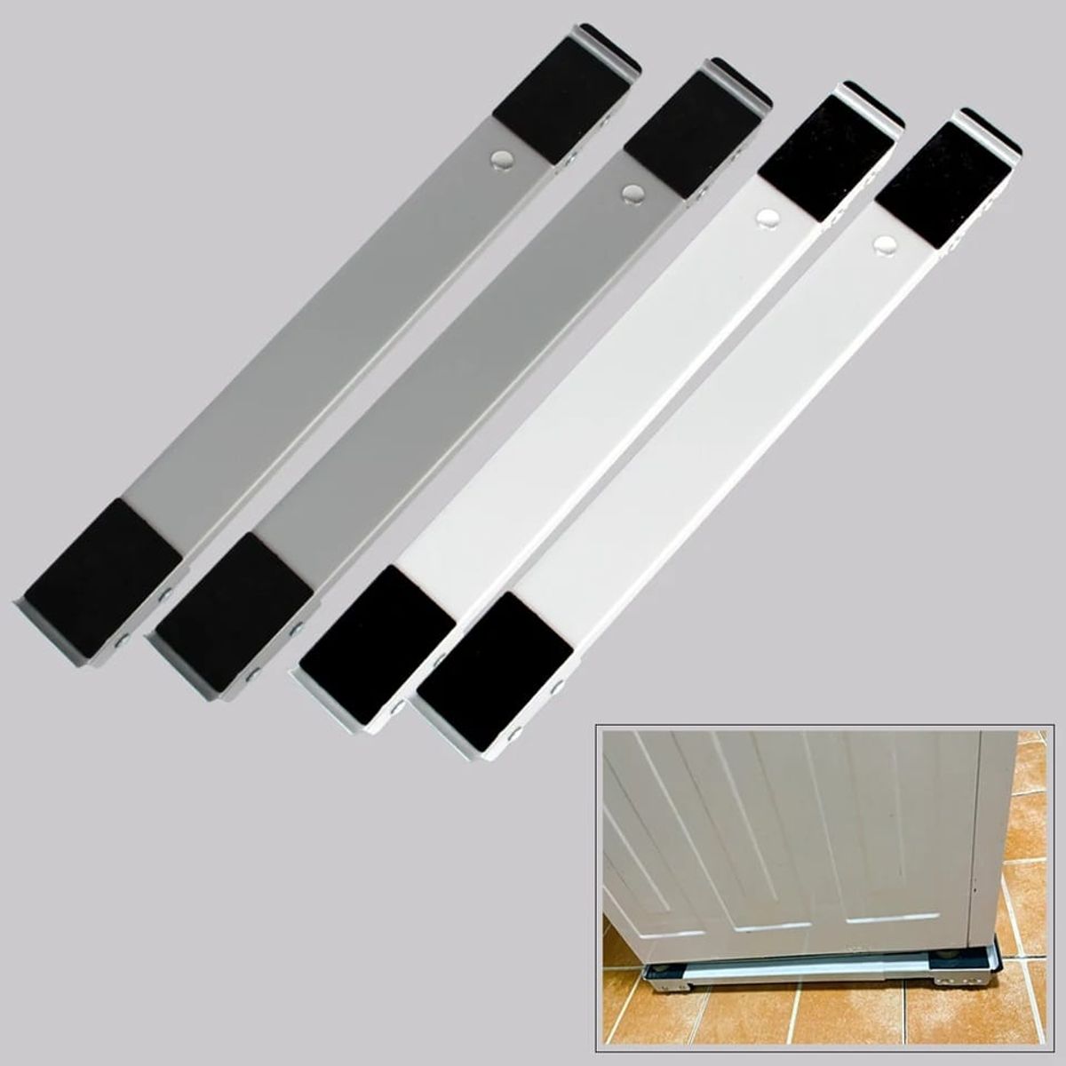 GENERICO - Soporte ajustable para lavadora refrigerador de 24 ruedas