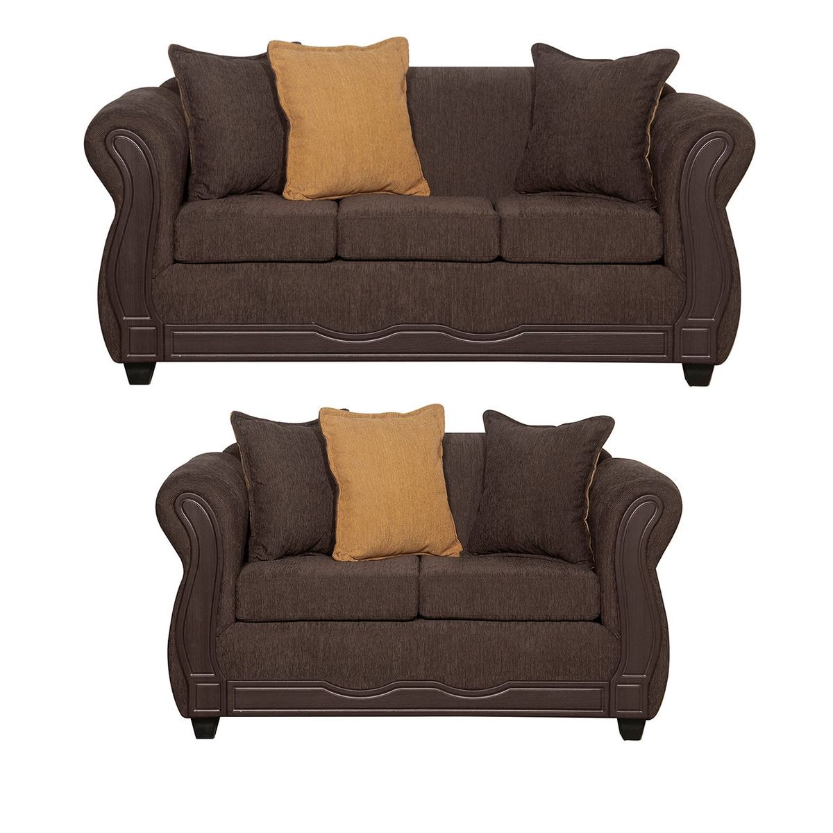 BLACK FACTORY - Juego de Living 3 2 Barcelona Cafe