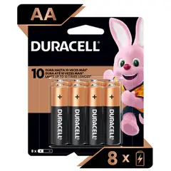 DURACELL - Pack 8 Pilas AA Alcalina