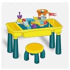 GENERICO - Mesa y Silla para Legos con Bloques de Construcción