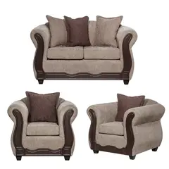 GENERICO - Juego de Living 2 1 1 Barcelona Beige